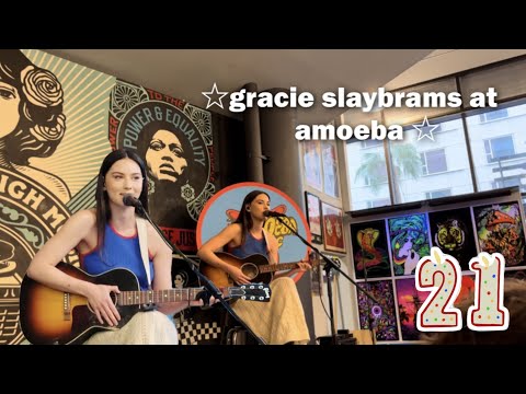 gracie abrams live at amoeba concert  (super slaytastic vlog)