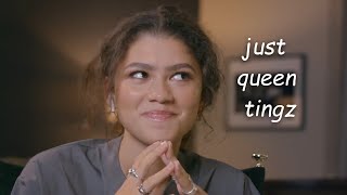 zendaya being her iconic self for 5 minutes and 30 seconds