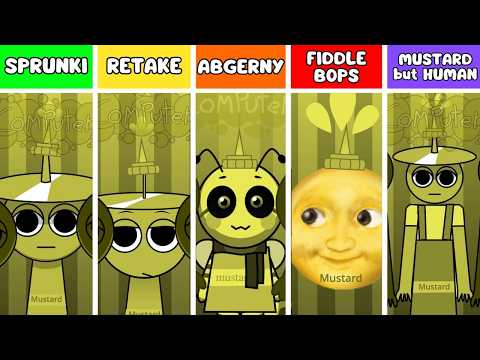 ALL Incredibox MUSTARD Versions - Sprunki VS Retake VS Abgerny VS Fiddlebops VS Mustard But Human