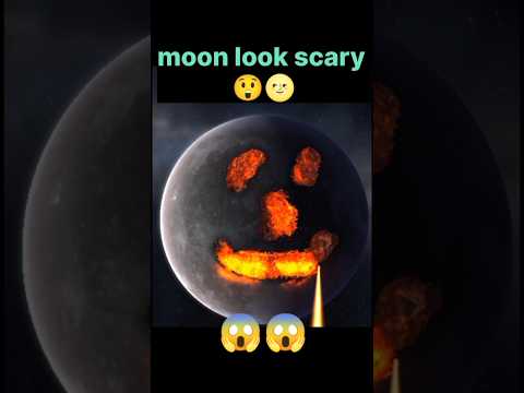 moon scary video 😲😱 #shorts #moon #space #earth #universe