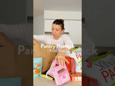 ASMR Pantry Restock (Kids Snacks Edition)