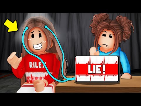 Using a LIE DETECTOR On My SISTER In Roblox Brookhaven!!