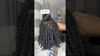 mini twists on natural hair #naturalhairstyles #curlyhair #minitwists