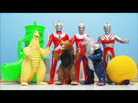 Ultraman Taro Seven Ace  Ultramonsters  Gomora Redking Gorza  Shooting Toy  Tsuburaya PRO  B