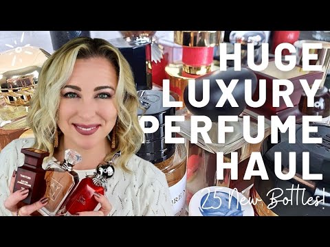 Huge 25 Bottle Luxury Perfume Haul | Tom Ford, Armani, Louboutin, Dior & More!