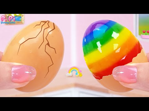 Jelly Time Fun👋How To Make Creative Rainbow Jelly Eggs Surprise For Holiday💕Pipi Yummy Cake