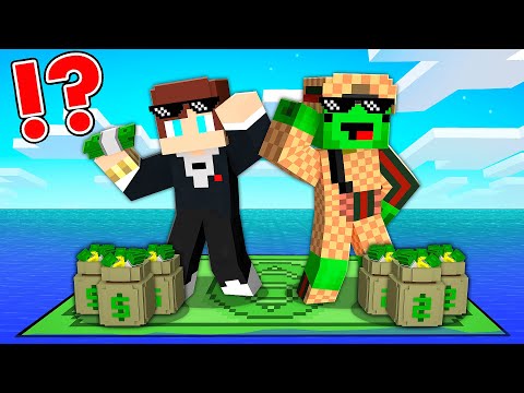 RICH RAFT Survival With Mikey And JJ In Minecraft - Maizen