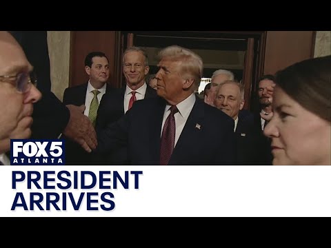 President Trump arrives for speech | FOX 5 News