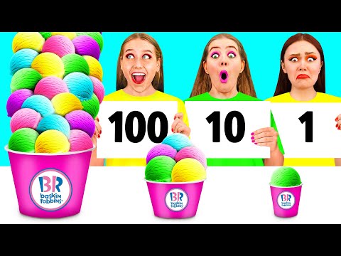 100 Layers of Food Challenge | Crazy Challenge by TeenTeam