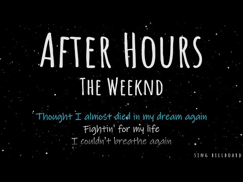 The Weeknd - After Hours (Realtime Lyrics)