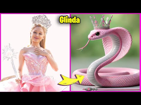 🧙‍♀️Wicked Movie Characters As Snakes + Guess Their Voice & More! | Elphaba💚 Glinda 💗