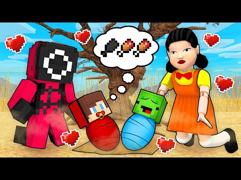 JJ and Mikey ADOPTED by SQUID GAME 2 Family in Minecraft - Maizen