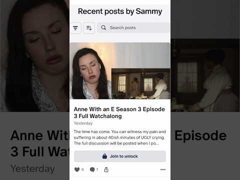 Now on Patreon: Anne With an E Season 3 Episode 3, 40ish mins of pain and suffering #awae #reaction