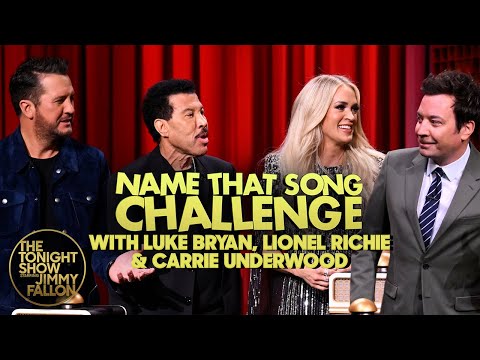 Name That Song Challenge with Luke Bryan, Lionel Richie and Carrie Underwood | The Tonight Show