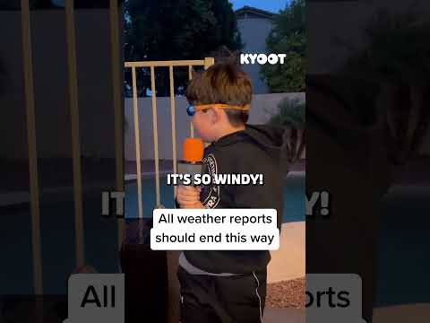 Be sure to weather this video to the end! 🌧 #weather #news #funny #kids #shorts