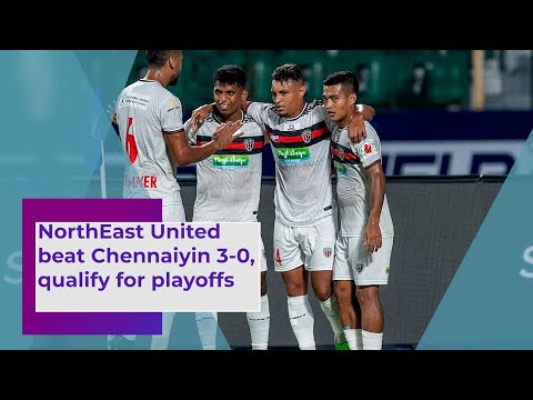 ISL 2024 25 NorthEast United beat Chennaiyin 3 0, qualify for playoffs