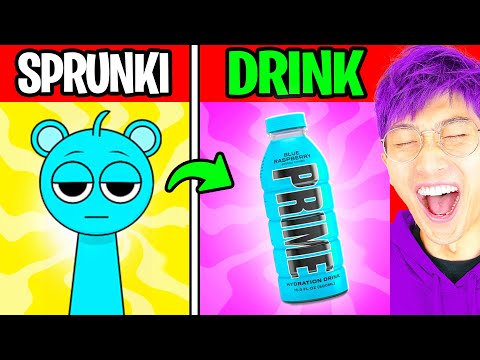 SPRUNKI And Their Favorite DRINKS!? (All Characters Favorite SNACKS + Biggest FEARS!)