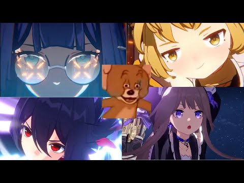 Honkai: Star Rail Characters with Tom and Jerry Transitions