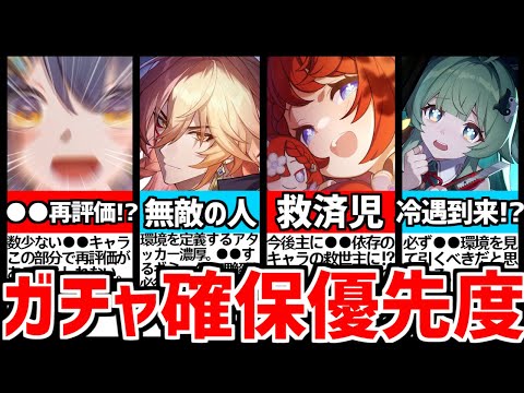 【崩壊スターレイル】3.1最新！これで後悔しない！今後●●キャラの扱いには要注意！星５限定キャラガチャ確保優先度を解説！【崩スタ/スタレ/トリビー/モーディス/フォフォ/雲璃/ウンリ】