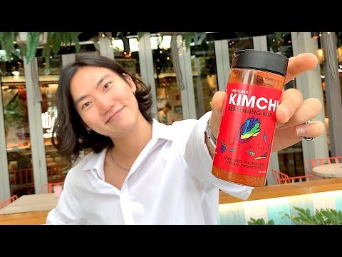 Korean Tries Kimchi Seasoning for the First Time 🌶