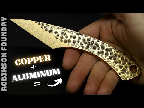 Making a SHARP Aluminum bronze Kiridashi Knife