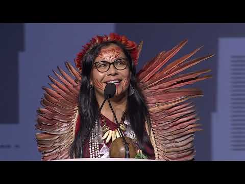 #2023PoWR | Daiara Tukano Addresses the IRI Dialogue with Indigenous Leaders