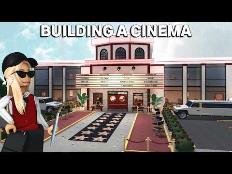 I BUILT A CINEMA Using THE NEW BLOXBURG UPDATE ITEMS