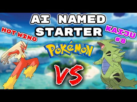 We Chose Random Starting Pokemon Named By AI... Then We FIGHT!