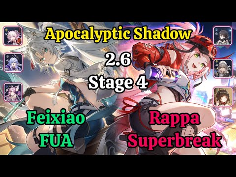 E0S0 Feixiao FUA & E0S0 Rappa Superbreak Apocalyptic Shadow stage 4 / HSR