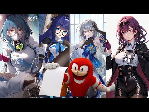 Knuckles rates Honkai Star Rail Girls meticulously