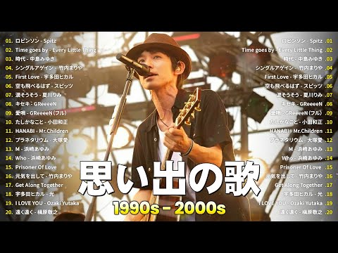 懐かしの j-pop 90年代 2000年代 🎸 40代から50代が聴きたい懐メロ30選🌸メドレー　作業用BGM J-POP #懐メロ #メドレー #jpop