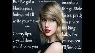 Blank Space - Taylor Swift (Lyrics)