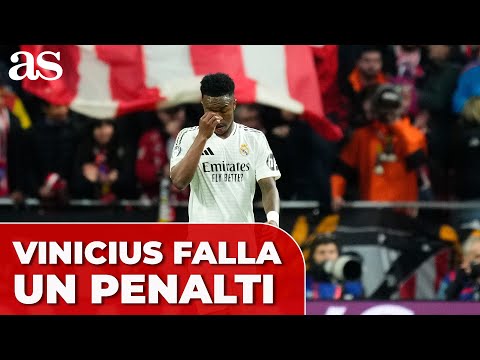 VINICIUS falla un PENALTI en el ATLÉTICO vs REAL MADRID | CHAMPIONS