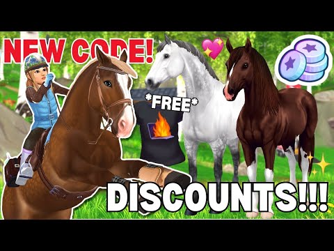 *NEW* STAR COINS CODE FOR ALL PLAYERS!! HORSE DISCOUNTS & MORE!! STAR STABLE UPDATE!!