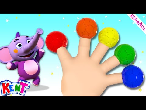 Aprende colores con bolas de colores ⚽ ídeos de aprendizaje para niños pequeños | Kent el elefante