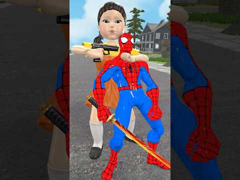 Spider Man Sword vs Squid Game season 2 #spiderman #squidgame #spidermansword