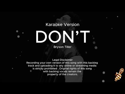 Bryson Tiller - Don't (Karaoke Version)