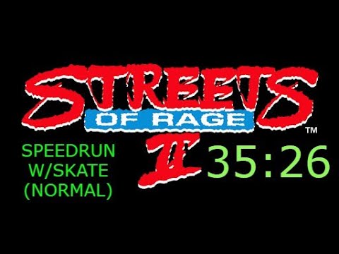 Streets of Rage 2 Speedrun - 35:26 using Skate on Normal mode