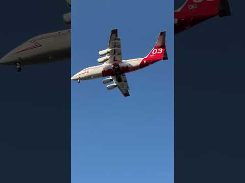 Tanker 03 coming back to Medford, OR from dropping a load on the Ranch/White Fire in California.