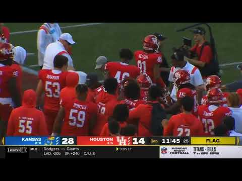 Houston Football Teammates Fight On Sideline