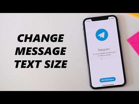 How To Change Message Text Size In Telegram