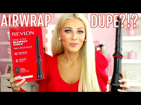 REVLON ONE STEP BLOWOUT CURLS REVIEW + DEMO!/ DYSON AIRWRAP DUPE!