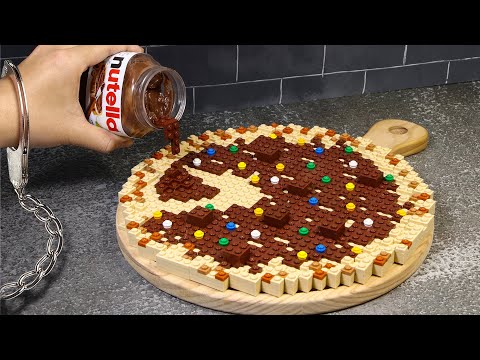 Cooking Nutella Pizza in Jail Food Challenge LEGO Fat Food