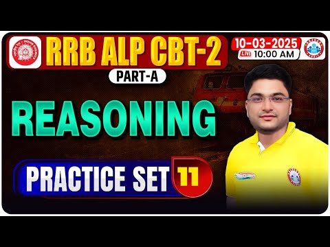 Railway ALP Reasoning Class 2024 | RRB ALP CBT 2 Reasoning Practice Set #11 | ALP Reasoning MCQs