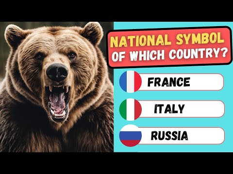 Geography Quiz For Genius Kids 🌍✨🗺️  Guess The Country By National Symbol