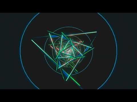 [4K] Flashing Triangle Vortex Loop - DJ Visuals