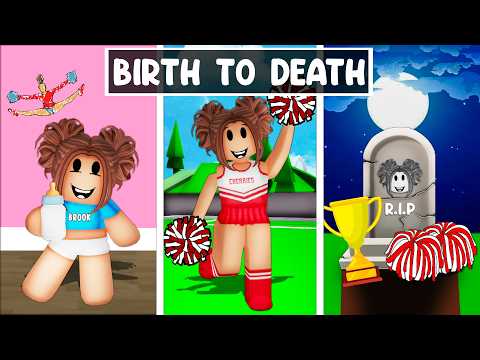 BIRTH To DEATH Of A CHEERLEADER In Roblox Brookhaven!!