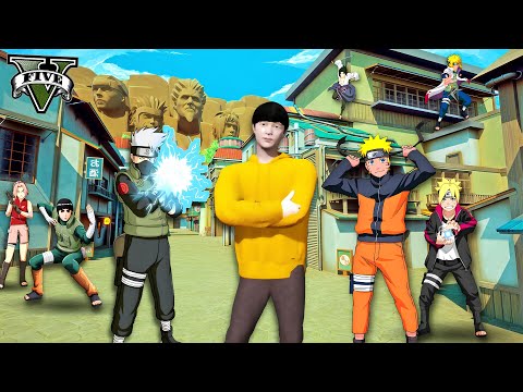 ကျနော် Naruto တို့ Konoha ရွာကို အလည်သွားခဲ့တယ် | Konoha Village in GTA V | SMART On Live