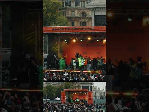 5,000 people doing Shallipopi's dance on Trafalgar Square 👀 #djmix #afrobeatdj #afrobeatdj