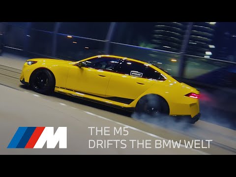 THE M5 DRIFTS THE BMW WELT